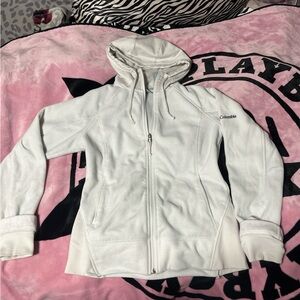 Columbia White Fleece Jacket